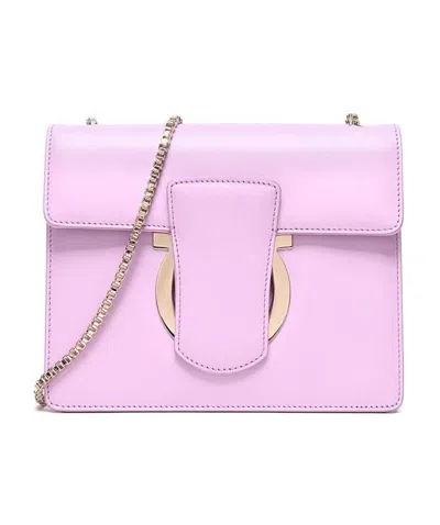 Ferragamo Thalia Is A Shoulder Bag. In Pink