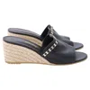 Ferragamo Thassos Embellished Mules In Black Leather In Black
