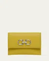 Ferragamo The Gancini Leather Card Case