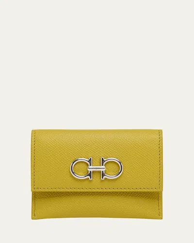 Ferragamo The Gancini Leather Card Case