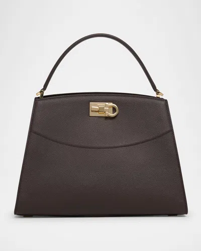 Ferragamo The New Studio Box Leather Top-handle Bag