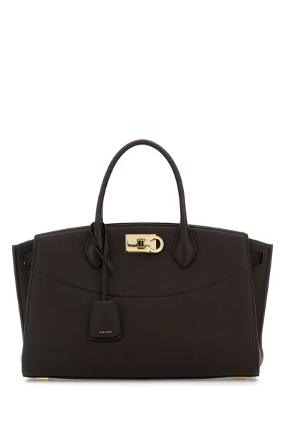 Ferragamo The New Studio Soft 21a110785996 Tmoro In Brown