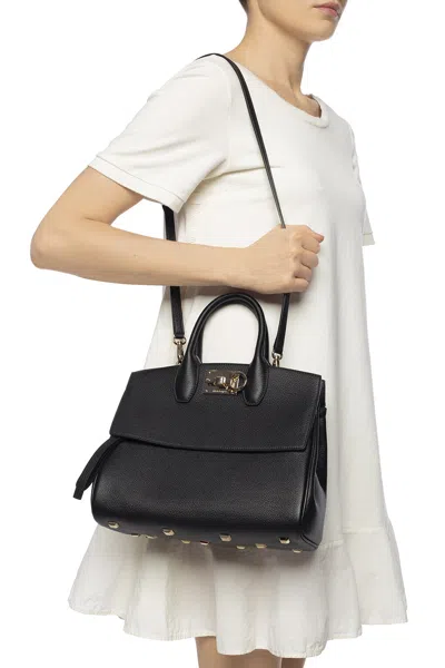 Ferragamo ‘the Studio' Shoulder Bag In Black