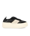 Ferragamo Black Sneakers With Platform Sole In Neutral