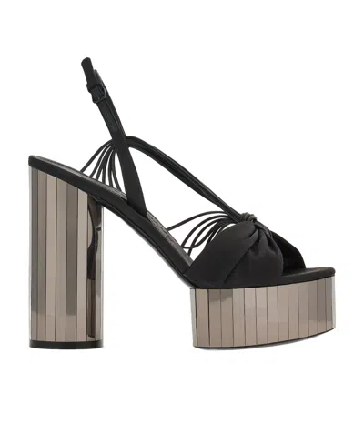 Ferragamo Platform Sandals In Multi