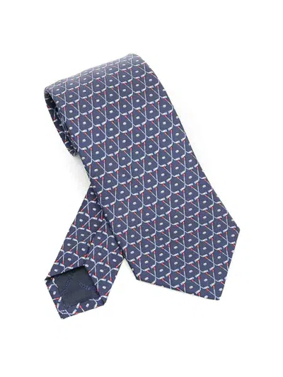 Ferragamo Tie In Blue