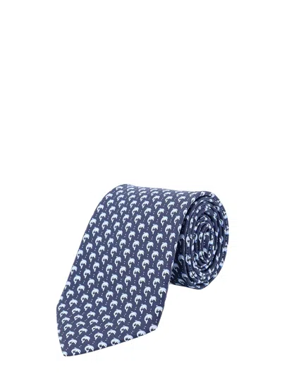 Ferragamo Tie In Navy