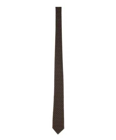 Ferragamo Tie In Brown
