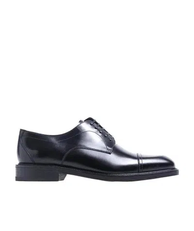 Ferragamo Tie Business Casual Shoes In Black