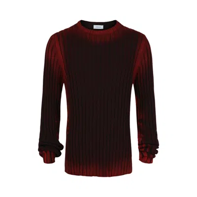 Pre-owned Ferragamo Tie-dye Ribbed Sweater 'red' | Men's Size Xxl
