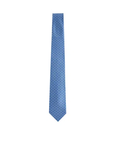 Ferragamo Tie In F.azzurro