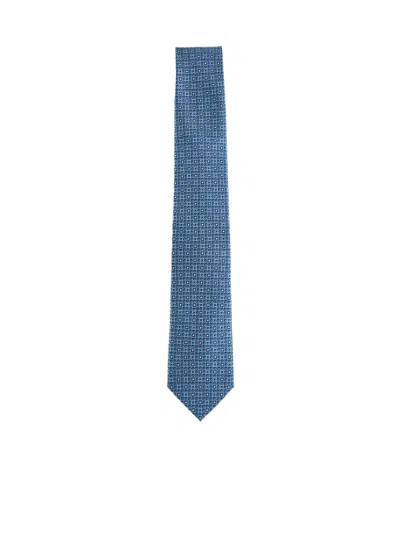 Ferragamo Tie In F.azzurro