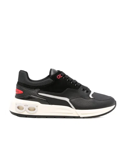 FERRAGAMO LACE-UP LOW-CUT SNEAKERS