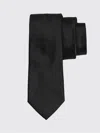 Ferragamo Logo Silk Tie In Black