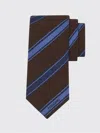 Ferragamo Regimental Silk Jacquard Tie In Multi