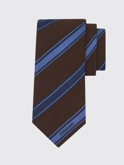 Ferragamo Tie Men In Black