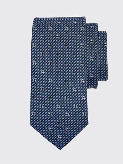 Ferragamo Tie Men In Blue