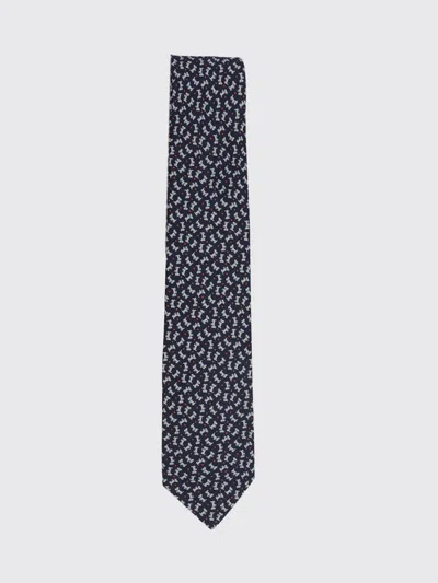 Ferragamo Tie Men In Blue