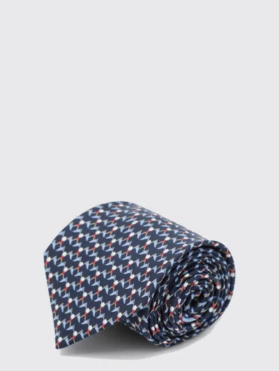 Ferragamo Tie Men In Blue