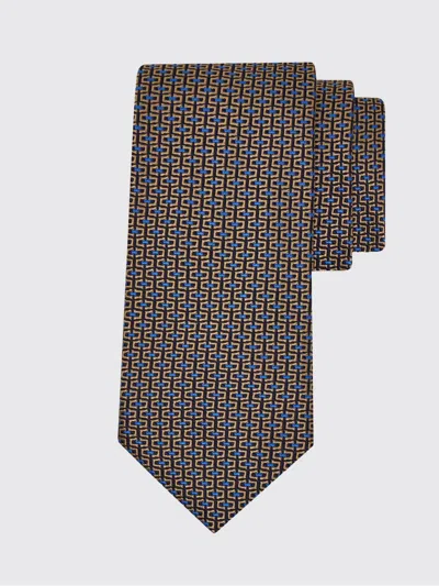 Ferragamo Tie Men In Gold