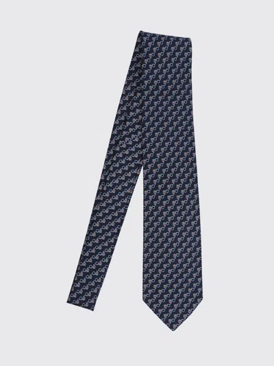 Ferragamo Tie Men In Blue