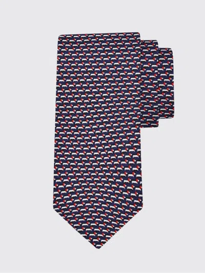 Ferragamo Tie Men In Purple