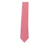 Ferragamo Patterned Tie In Pink