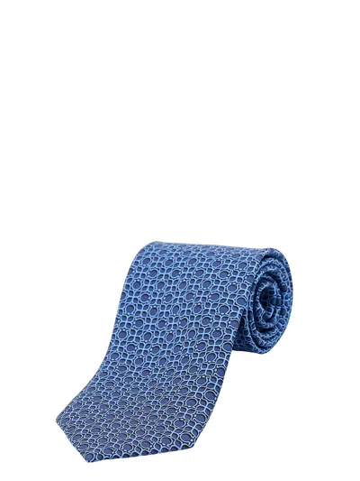 Ferragamo Tie In Navy