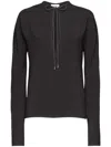 Ferragamo Viscose Blouse In Black