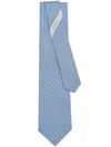 Ferragamo Tetris-print Silk Tie