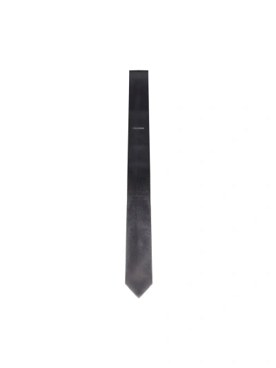 Ferragamo Tie With Shaded Effect In Black, Grey