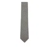 Ferragamo Patterned Tie In Gray