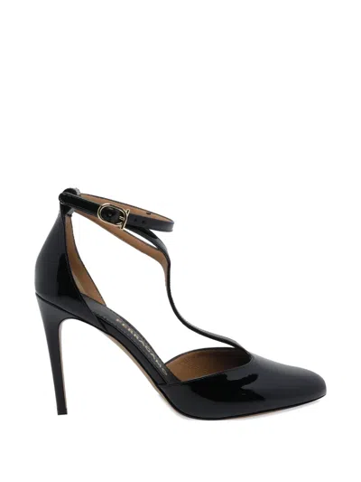 Ferragamo Tildea Patent Leather Pumps In Animal Print