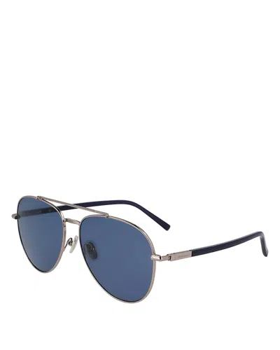 Ferragamo Timeless Aviator Sunglasses, 61mm