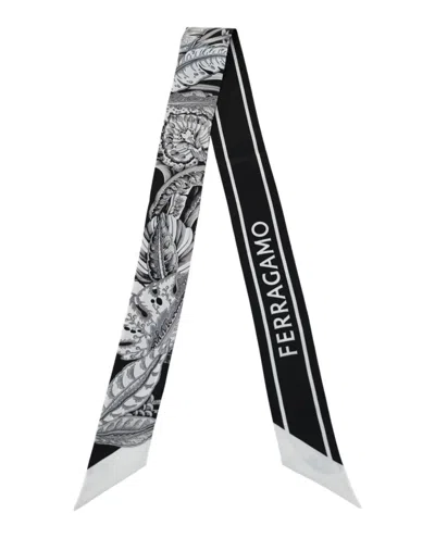 FERRAGAMO FERRAGAMO TOGO PRINT SILK BANDEAU