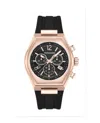 Ferragamo Tonneu Chrono Silicone Watch Man Wrist Watch Rose Gold Size Onesize Stainless St In Gold