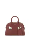 Ferragamo Top Handbag In Black