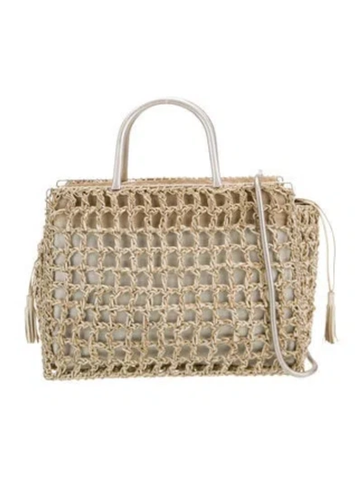 Pre-owned Ferragamo Top Handle Bag In Neutral