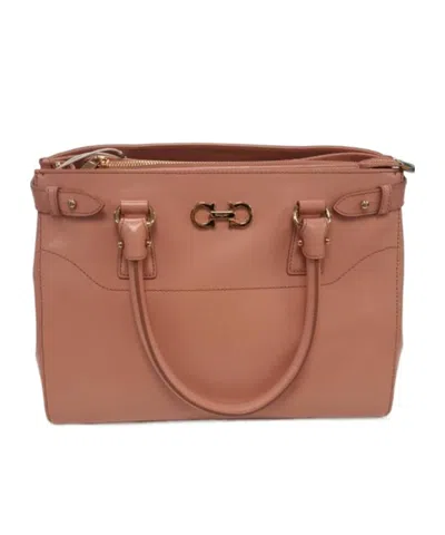Ferragamo Top Handle Handbag In Pink