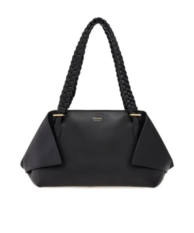 FERRAGAMO TOP HANDLE SHOULDER BAG