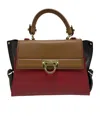 Ferragamo Top Handle Shoulder Bag In Brown