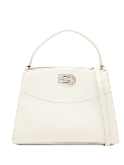 Ferragamo Top-handle Tote Bag In White