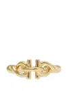 Ferragamo Torchon Gancini Ring In Neutral