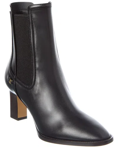 Ferragamo Toren Leather Bootie In Black
