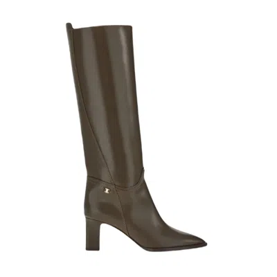 Ferragamo Woman Boot Green Size 7.5 Leather
