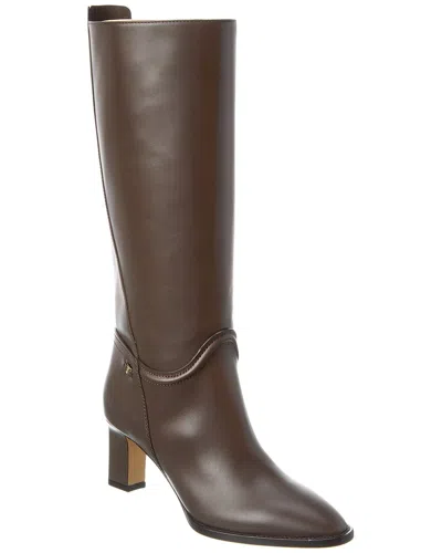 Ferragamo Torris Leather Boot In Brown