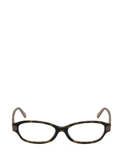 Ferragamo Tortoiseshell-effect Crystal-embellished Glasses In Multi