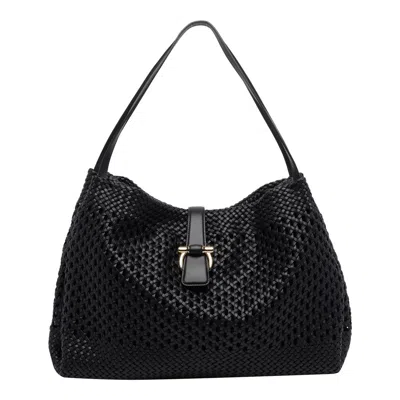 Ferragamo Tote Bag In Black
