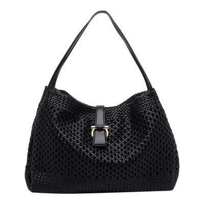 Ferragamo Tote Bag In Black