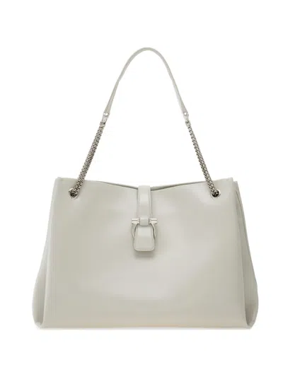 Ferragamo Tote Bag (l) In Gray